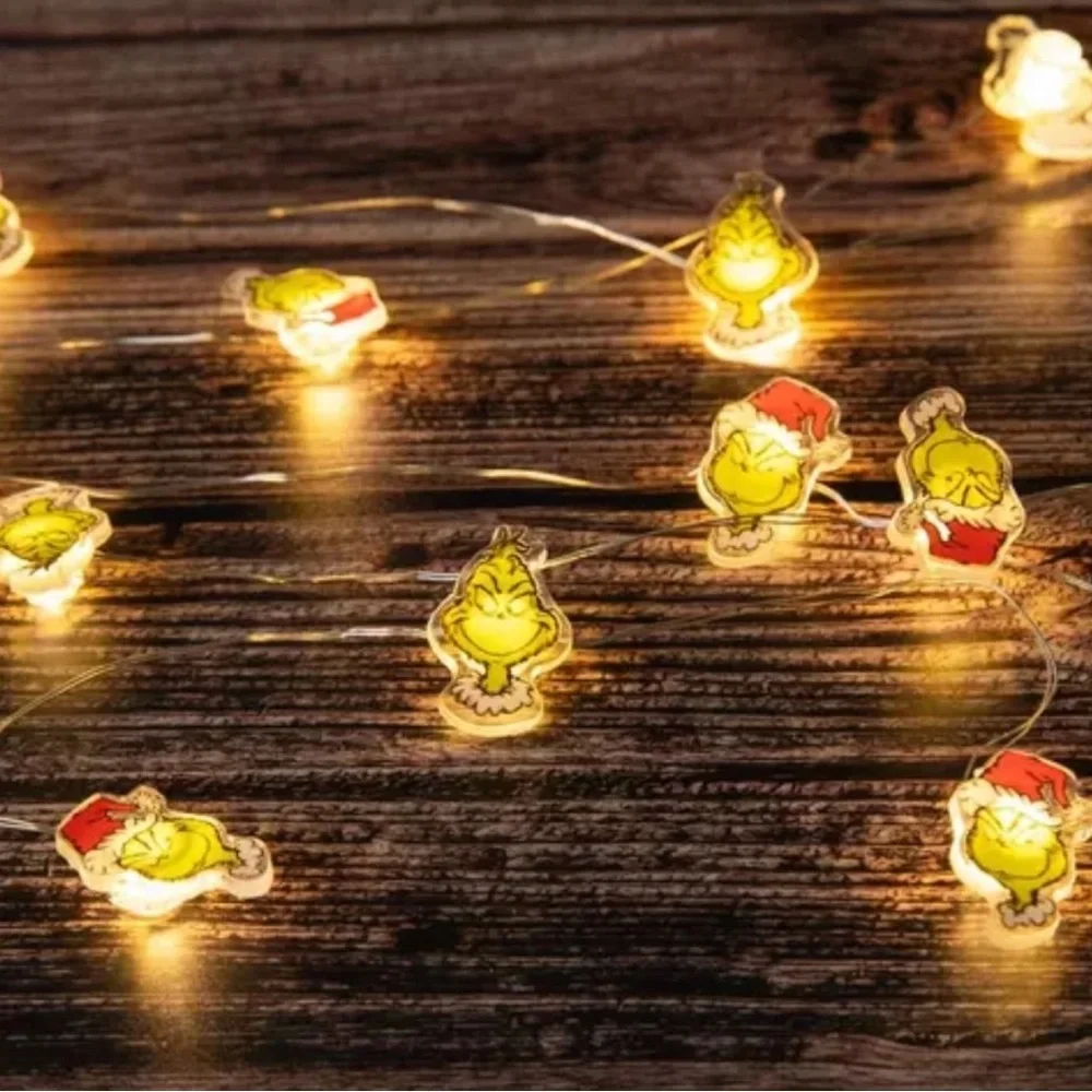 Grinch Mini Christmas String Lights